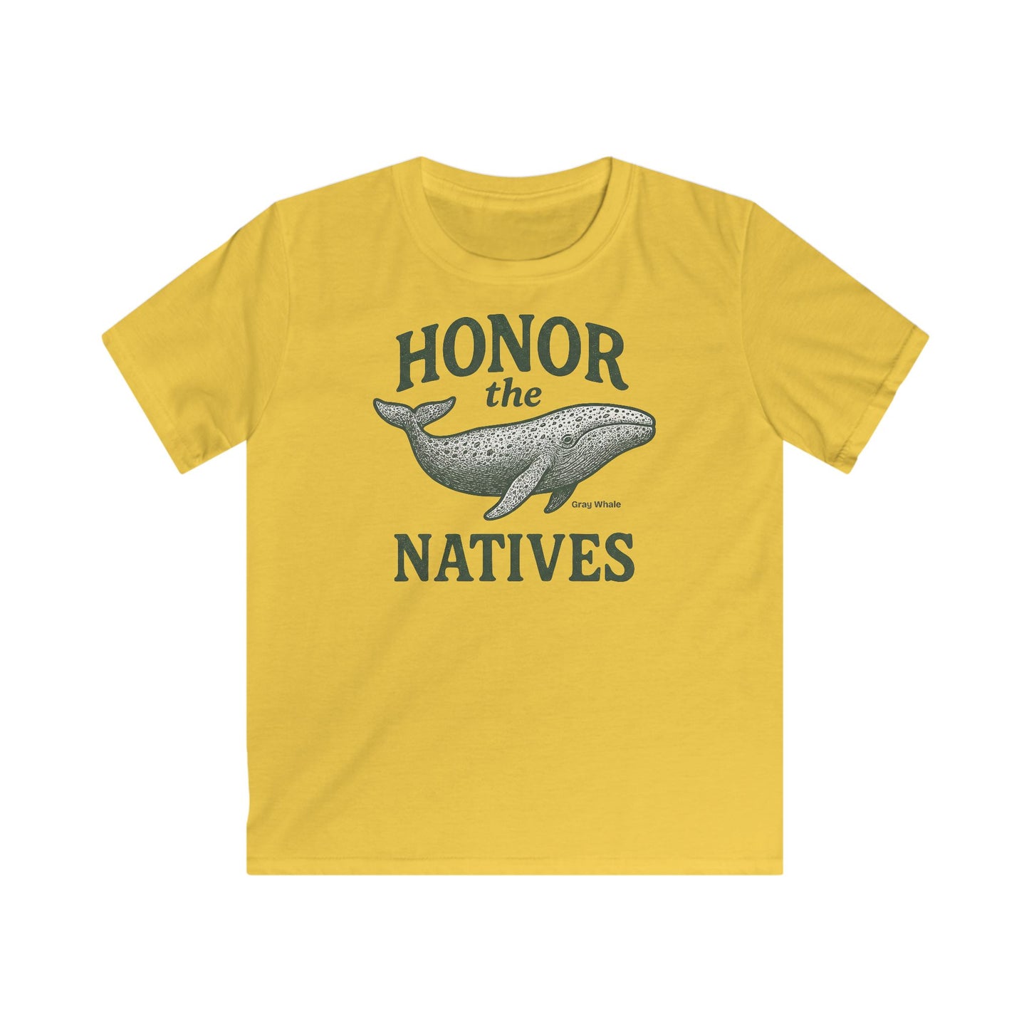 Children's Honor The Natives Gentle Grey Whale T-shirt