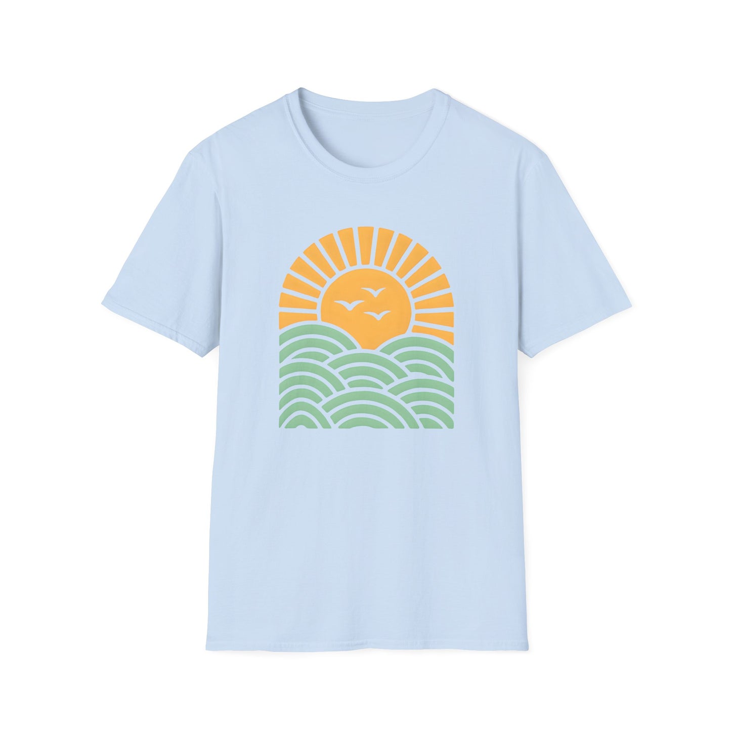 Sunrise Over Serene Waves T-shirt