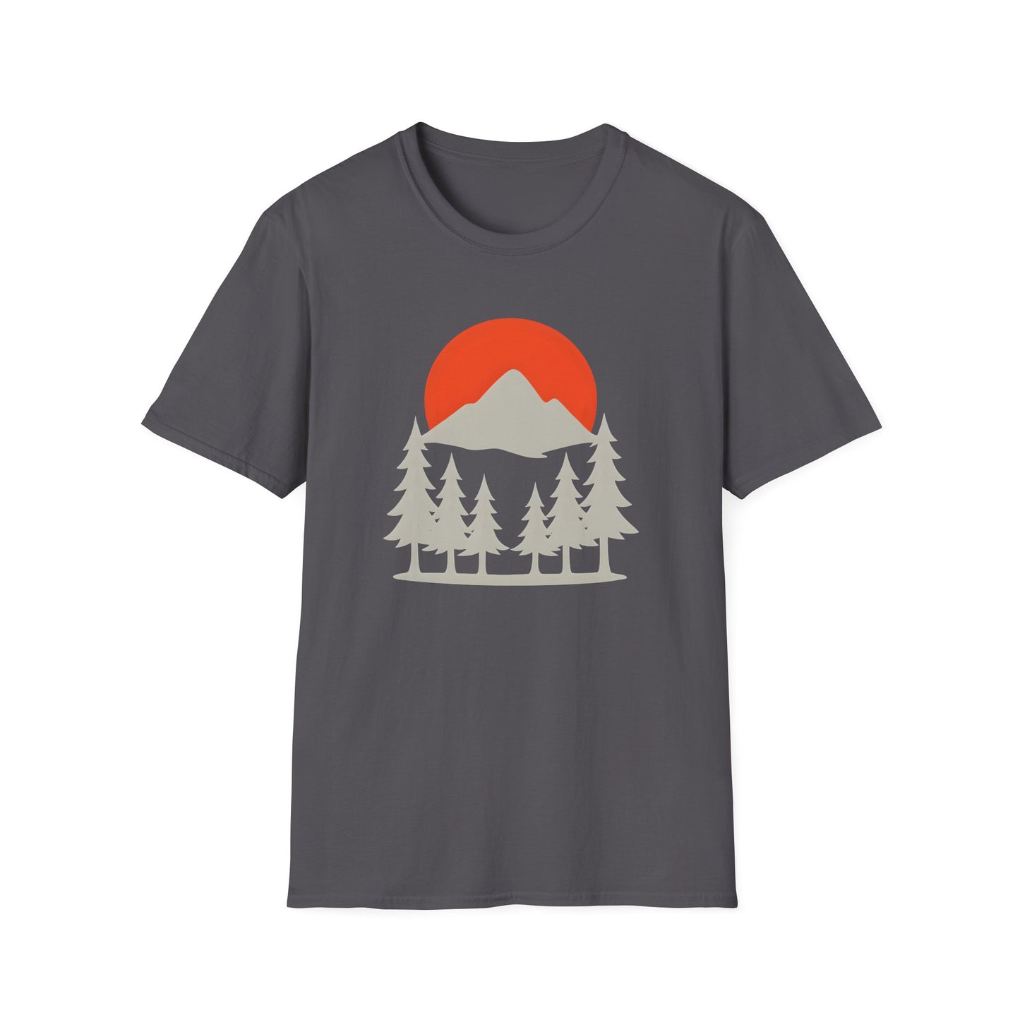 Grey Mountain Silhouette At Sunset T-shirt