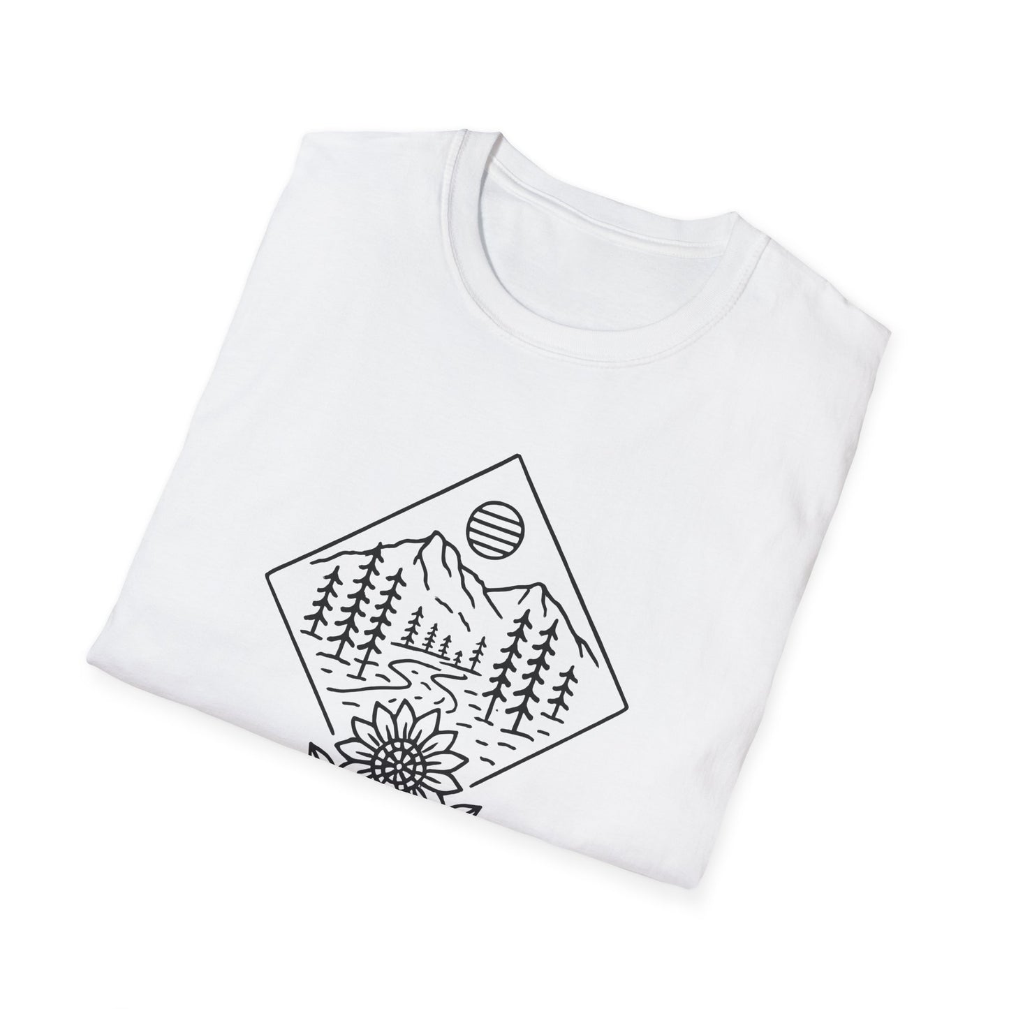 Sun Over Sunflower Landscape T-shirt
