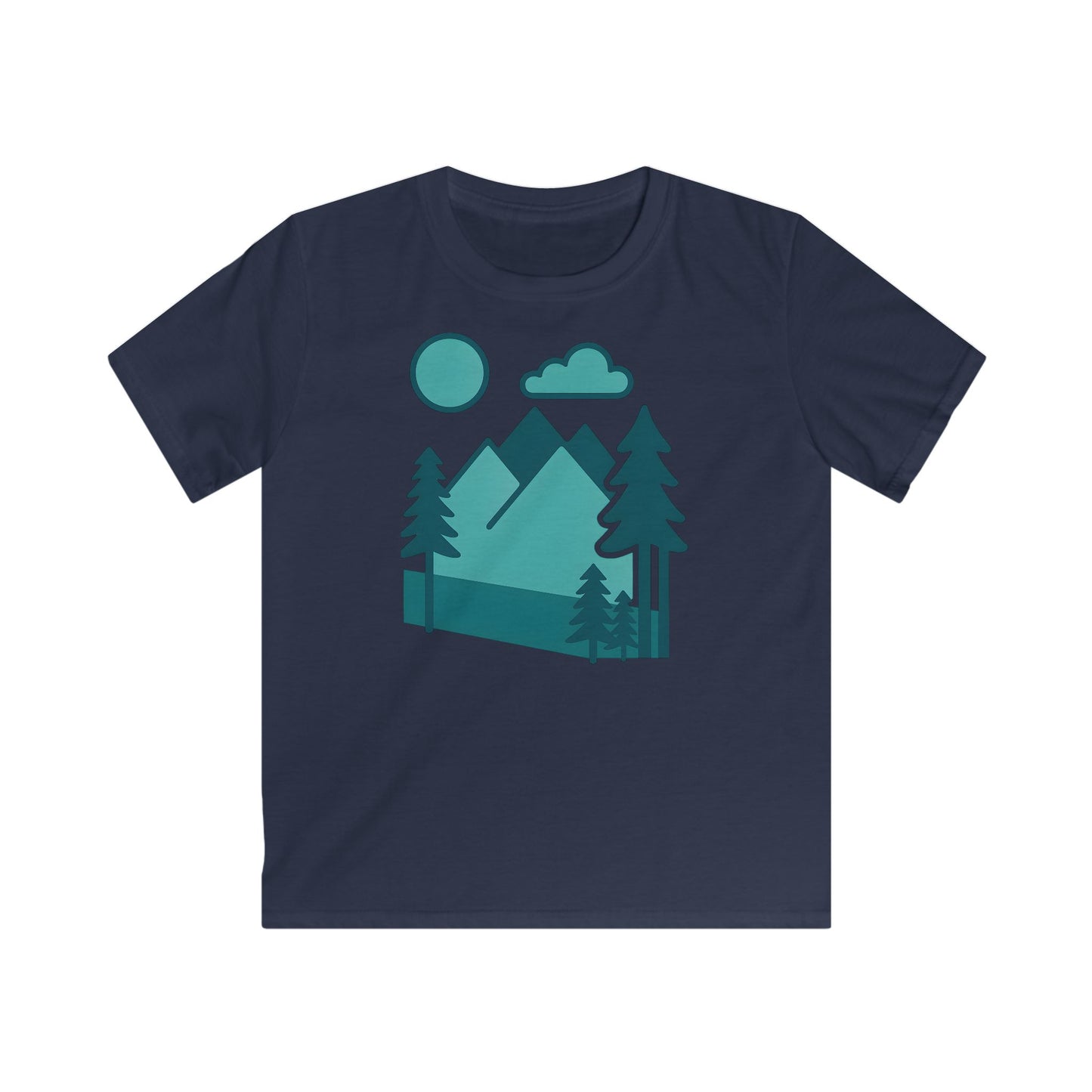 Children's Minimalist Mountain Landscape T-shirt