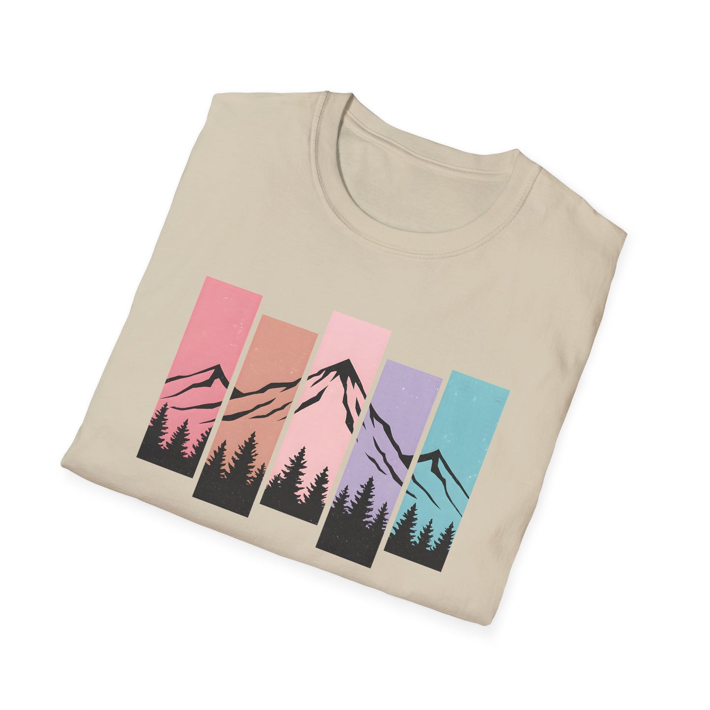 Retro Sunset Vertical Pastels T-shirt