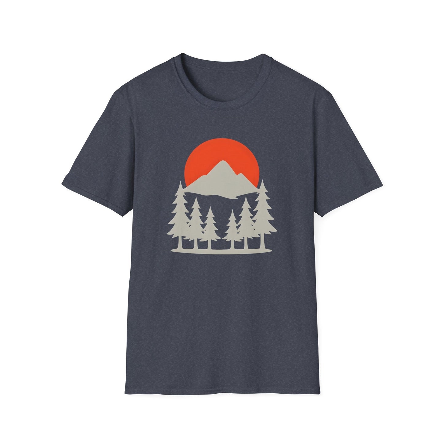 Grey Mountain Silhouette At Sunset T-shirt
