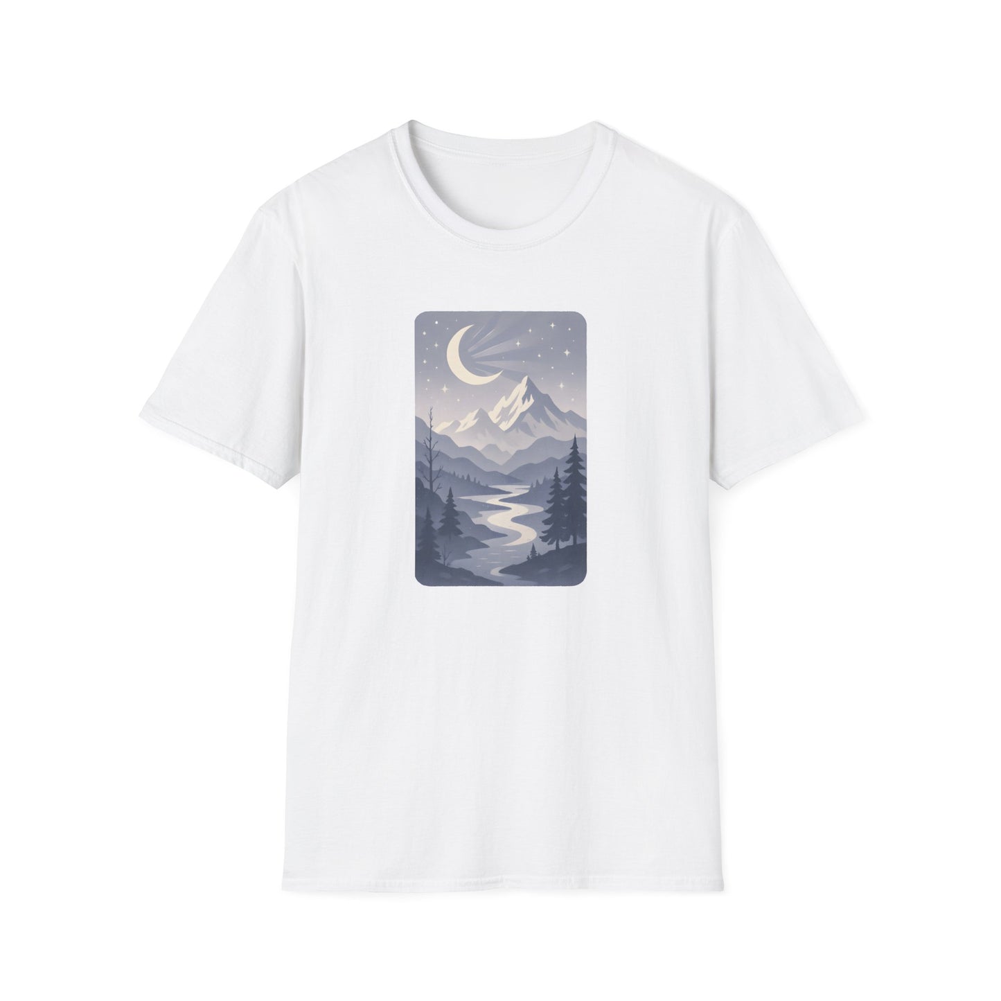 Moonlit Mountain Valley T-shirt