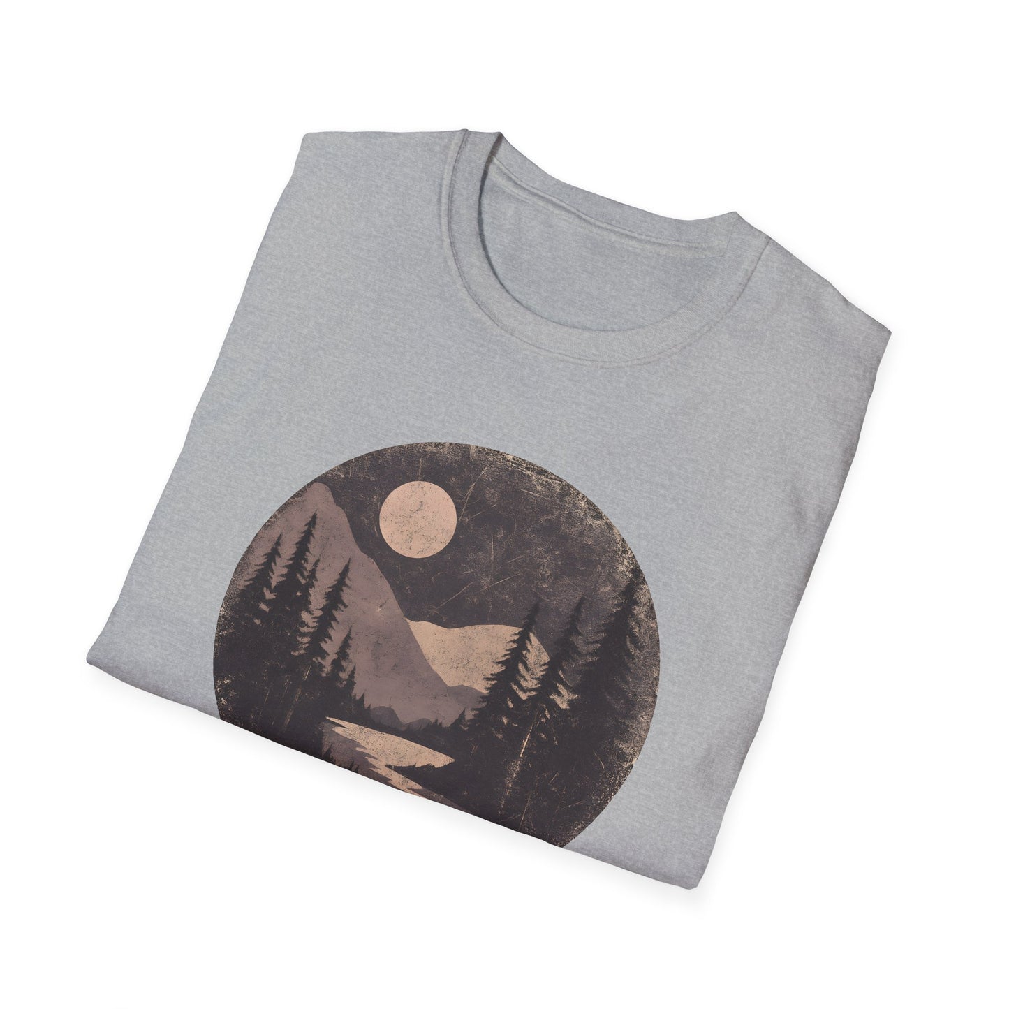 Vintage Moonlit Mountain Valley T-shirt