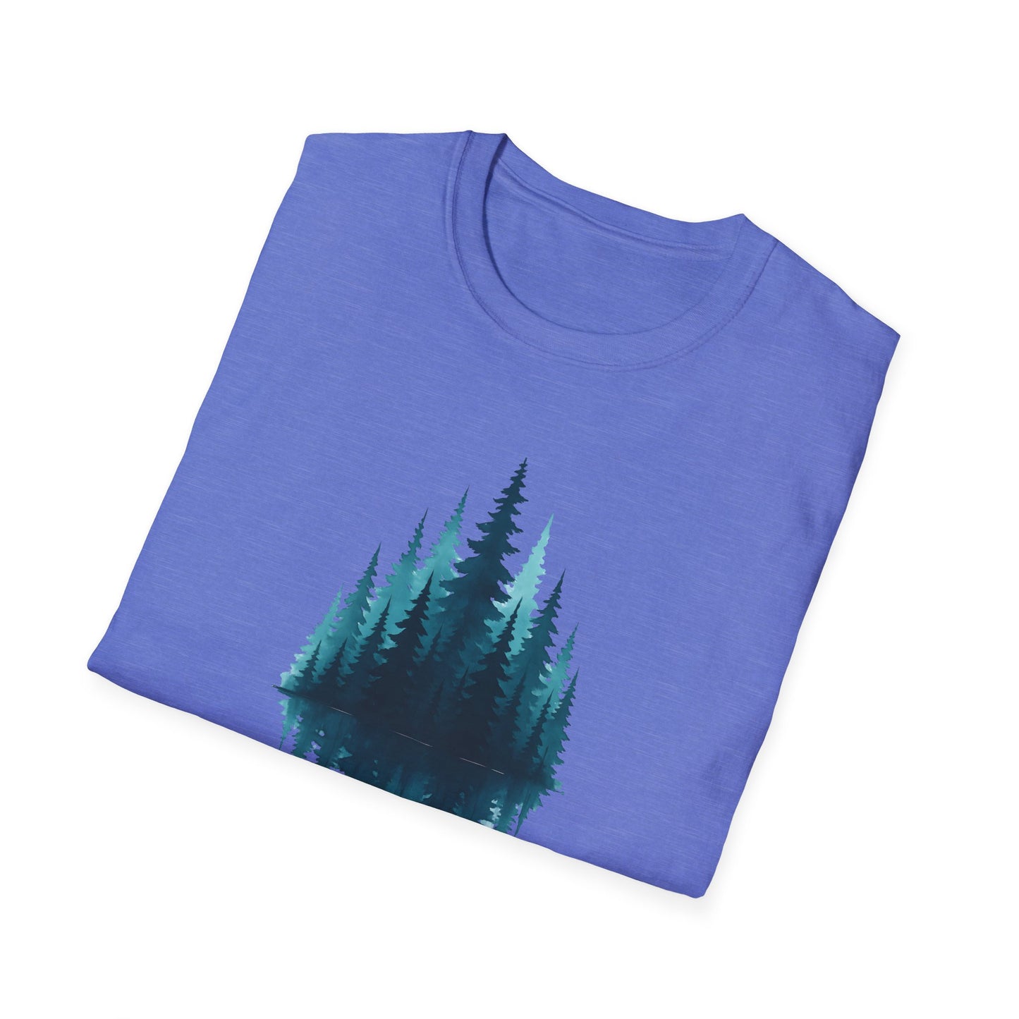 Mirrored Pine Teal Forest T-shirt