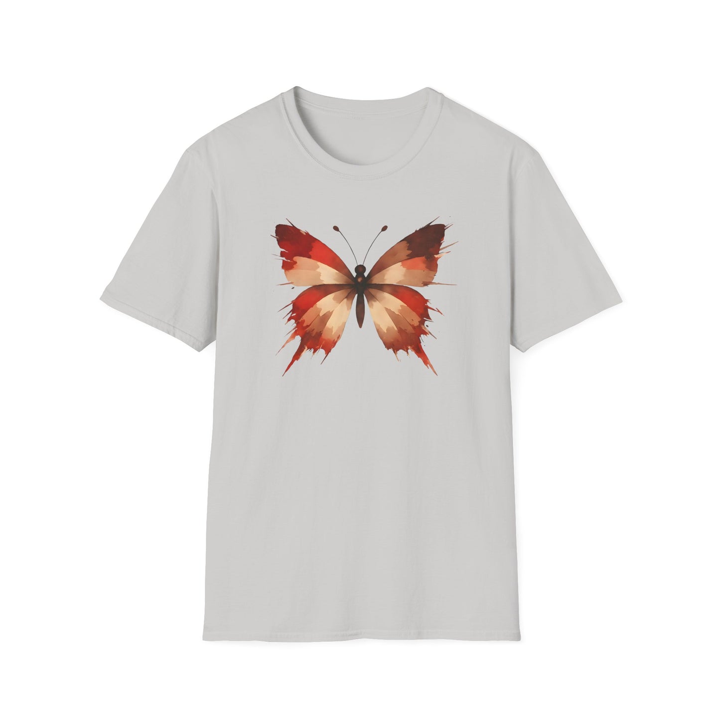 Watercolor Red Butterfly