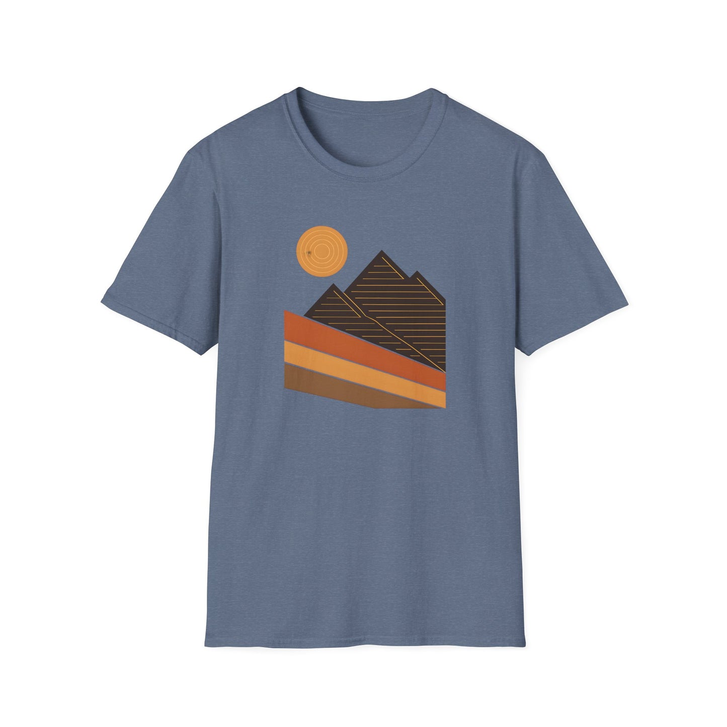Geometric And Topographic Landscape T-shirt