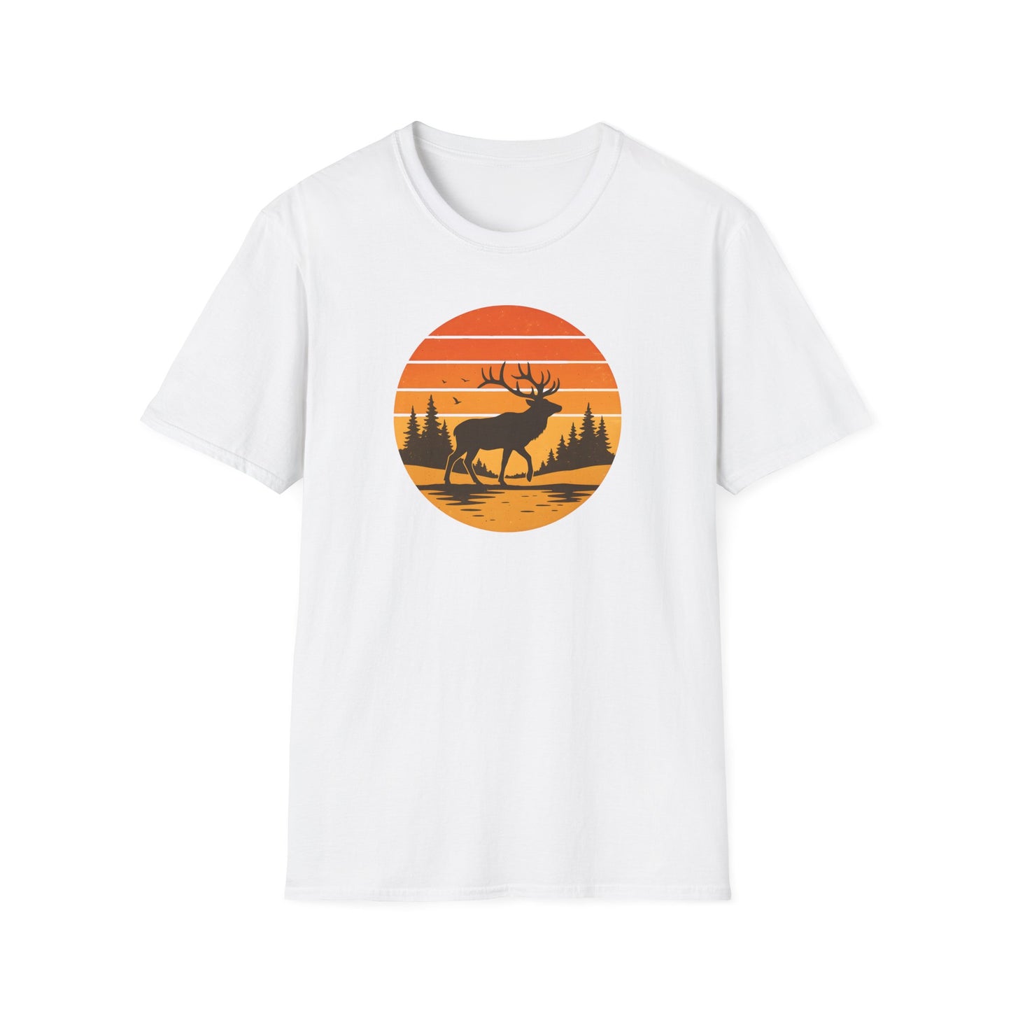 Elk Retro Sunset Round