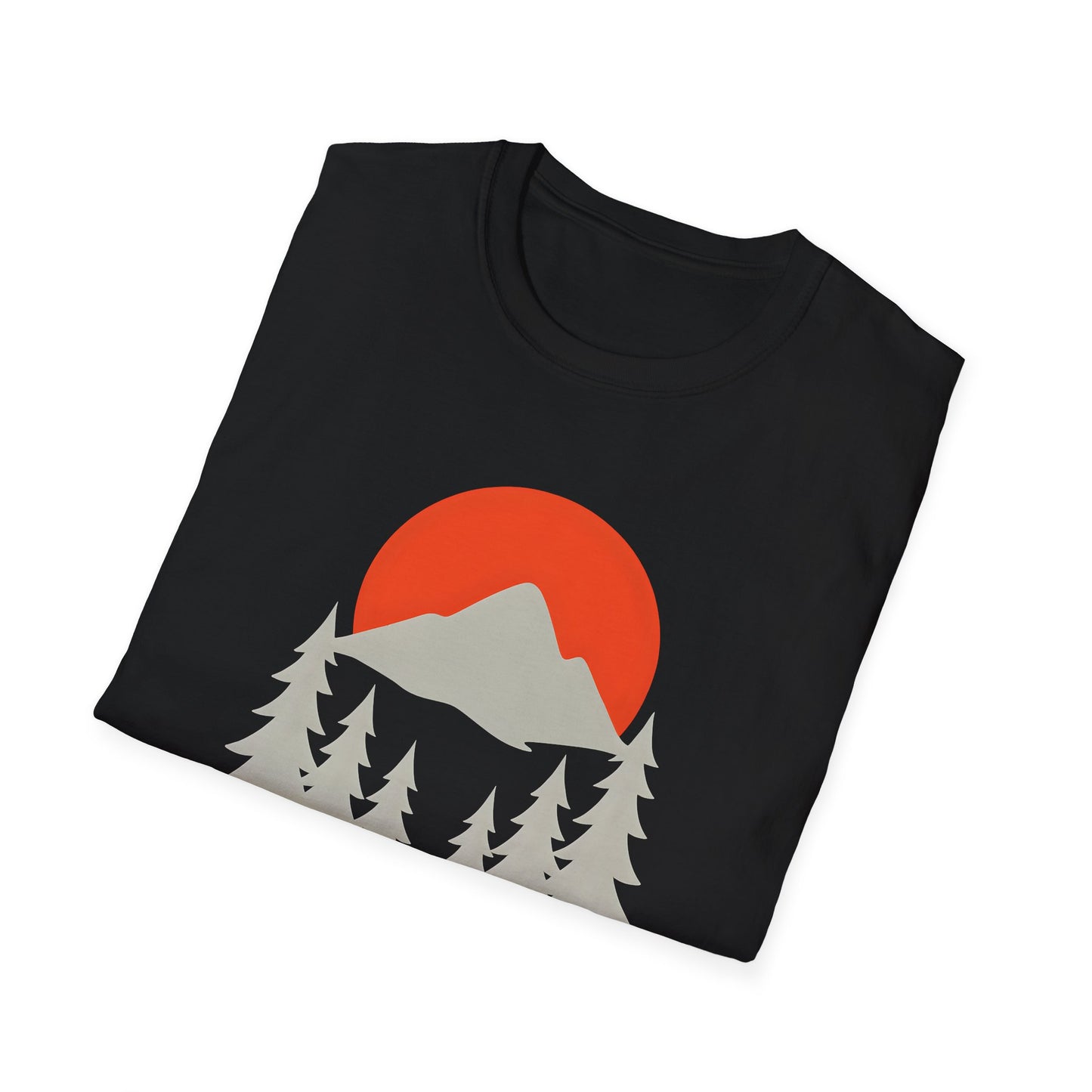 Grey Mountain Silhouette At Sunset T-shirt