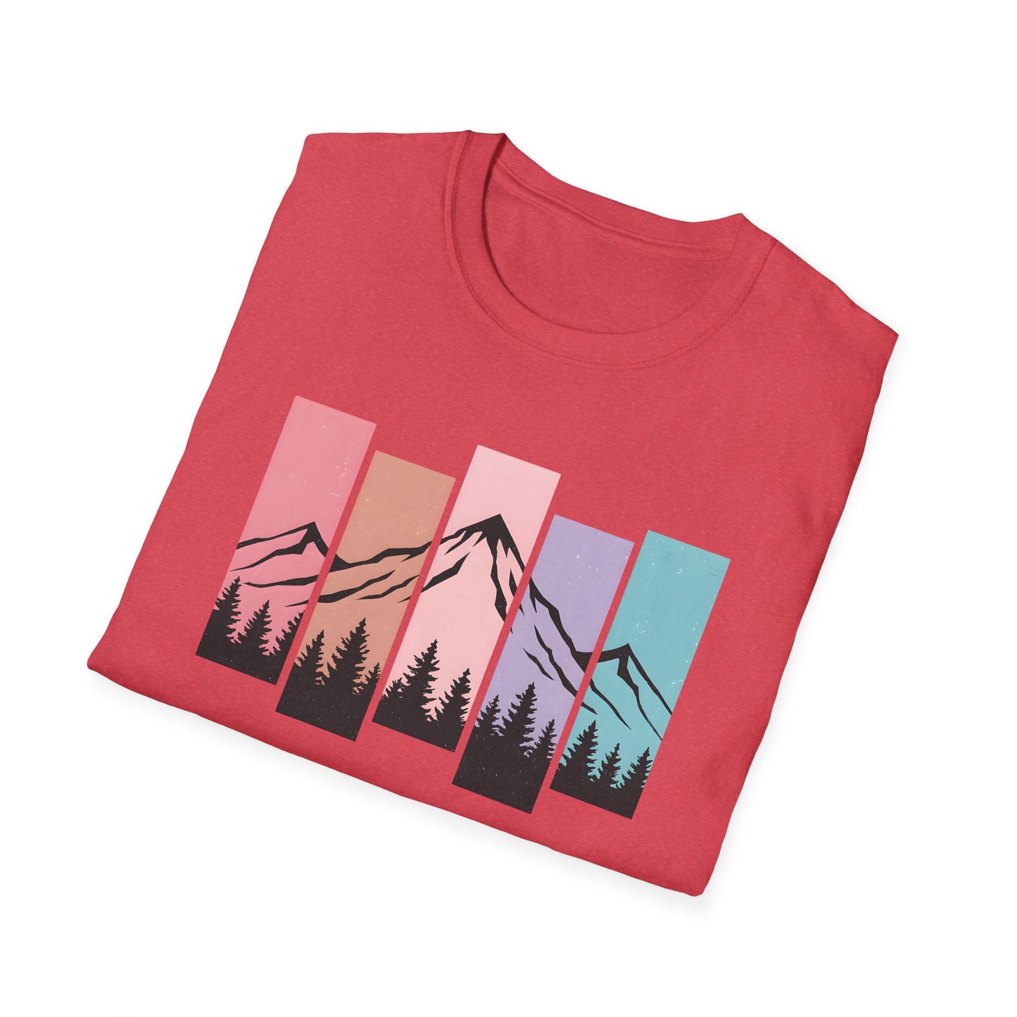 Retro Sunset Vertical Pastels T-shirt