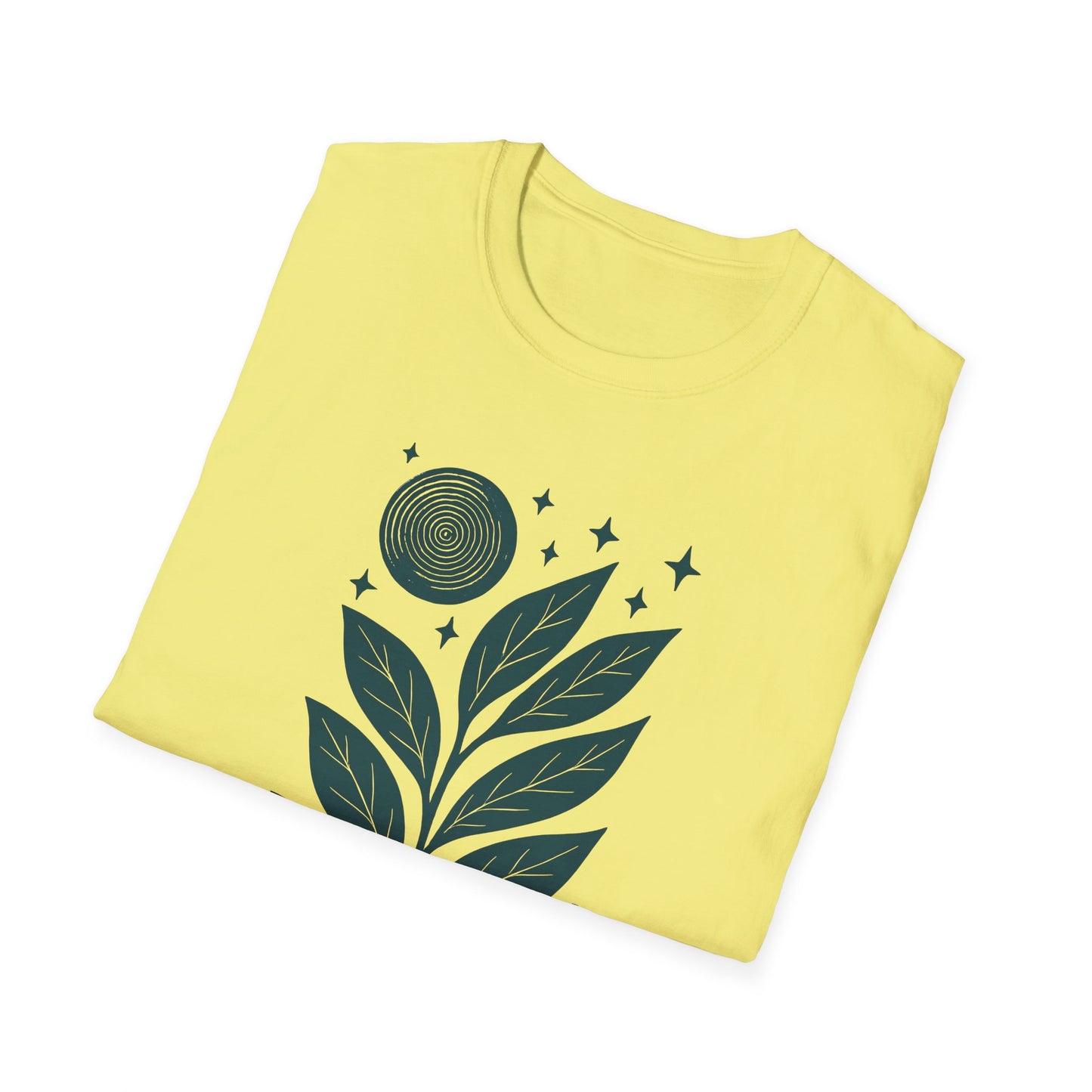 Celestial Leaves Under Moon Glow T-shirt