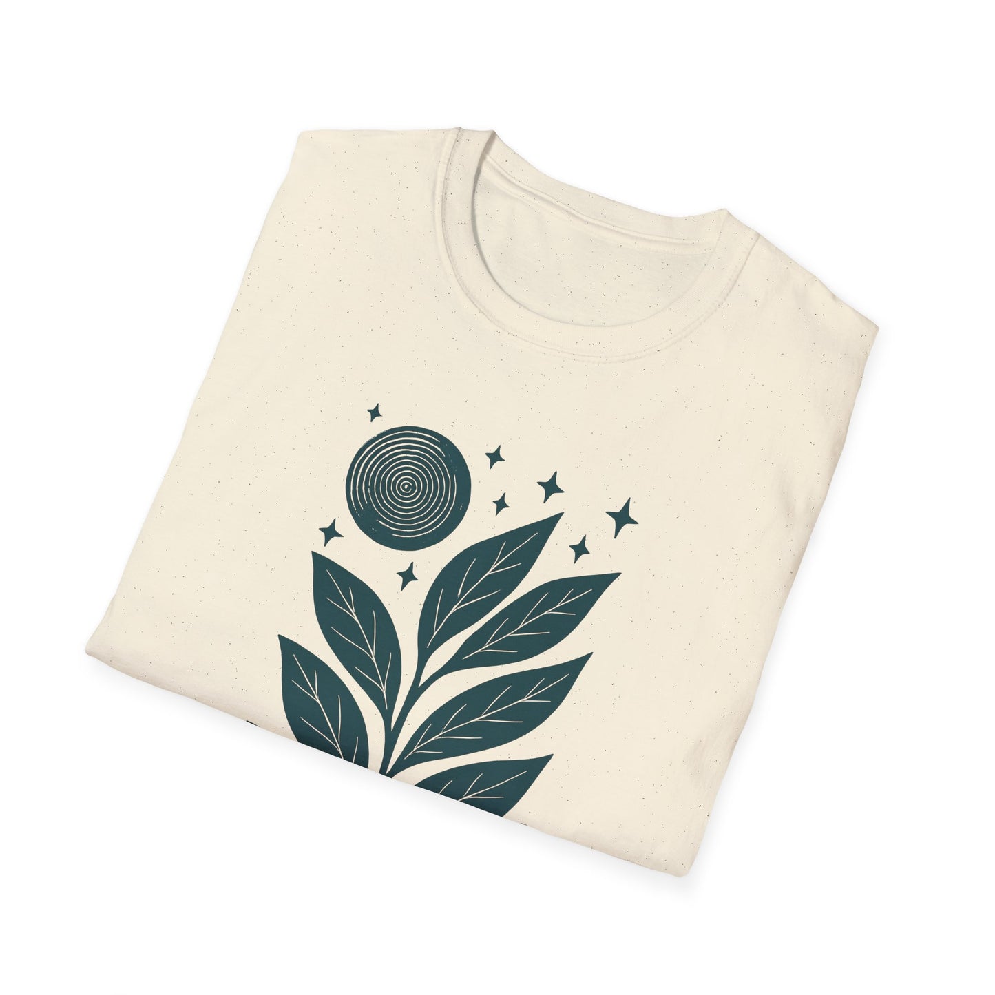 Celestial Leaves Under Moon Glow T-shirt