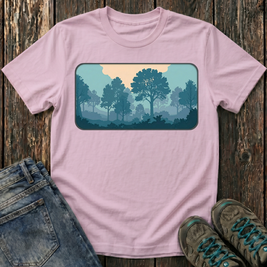 Children's Forest in Teals T-shirt