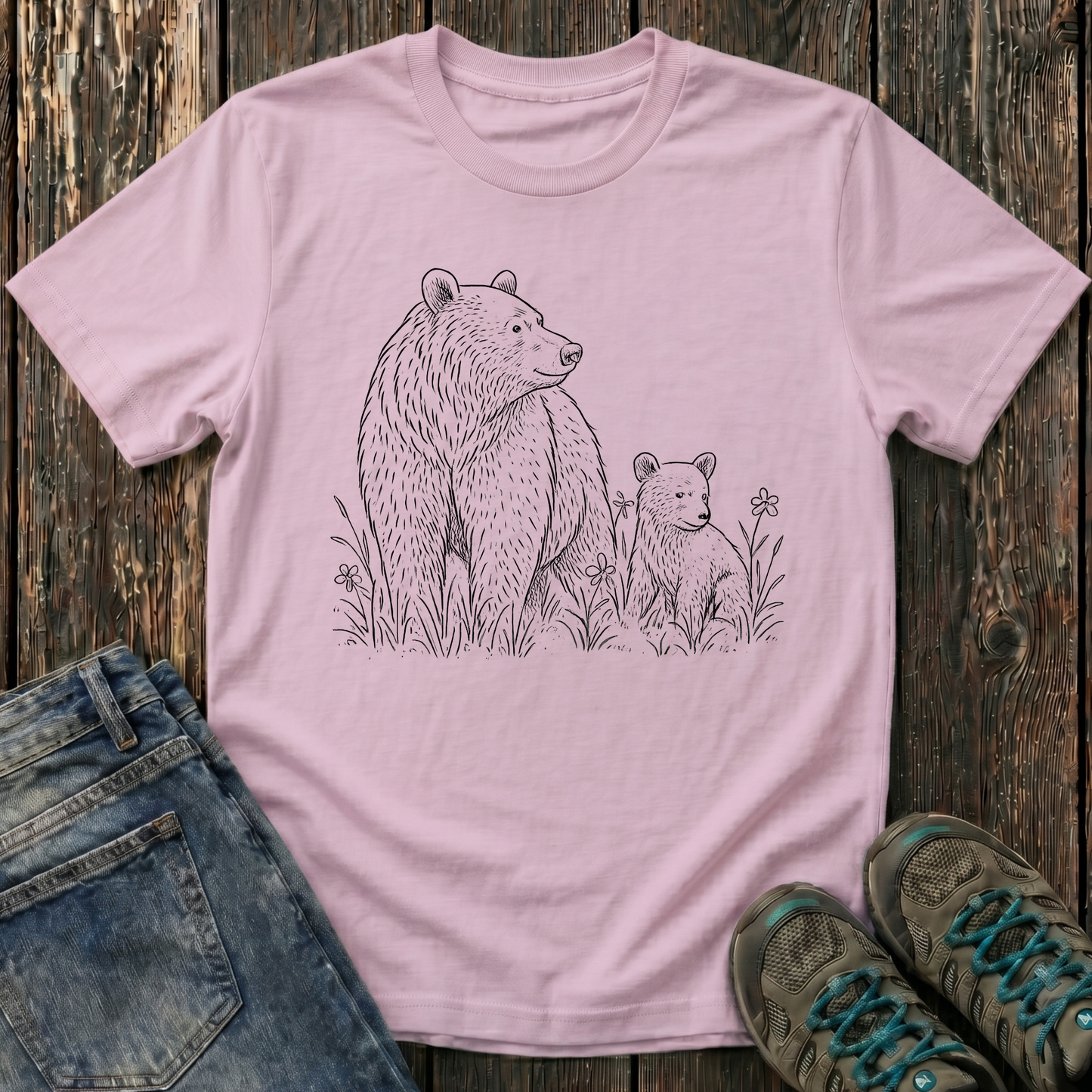 Children's Mama And Cub Playtime T-shirt