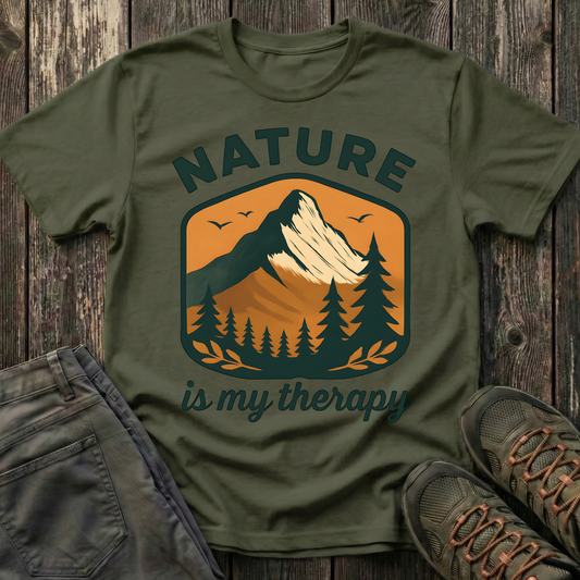 Nature Is My Therapy Landscape T-shirt