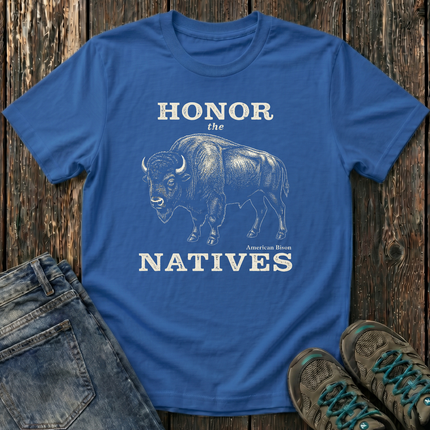 Children's Honor The Natives Bison T-shirt