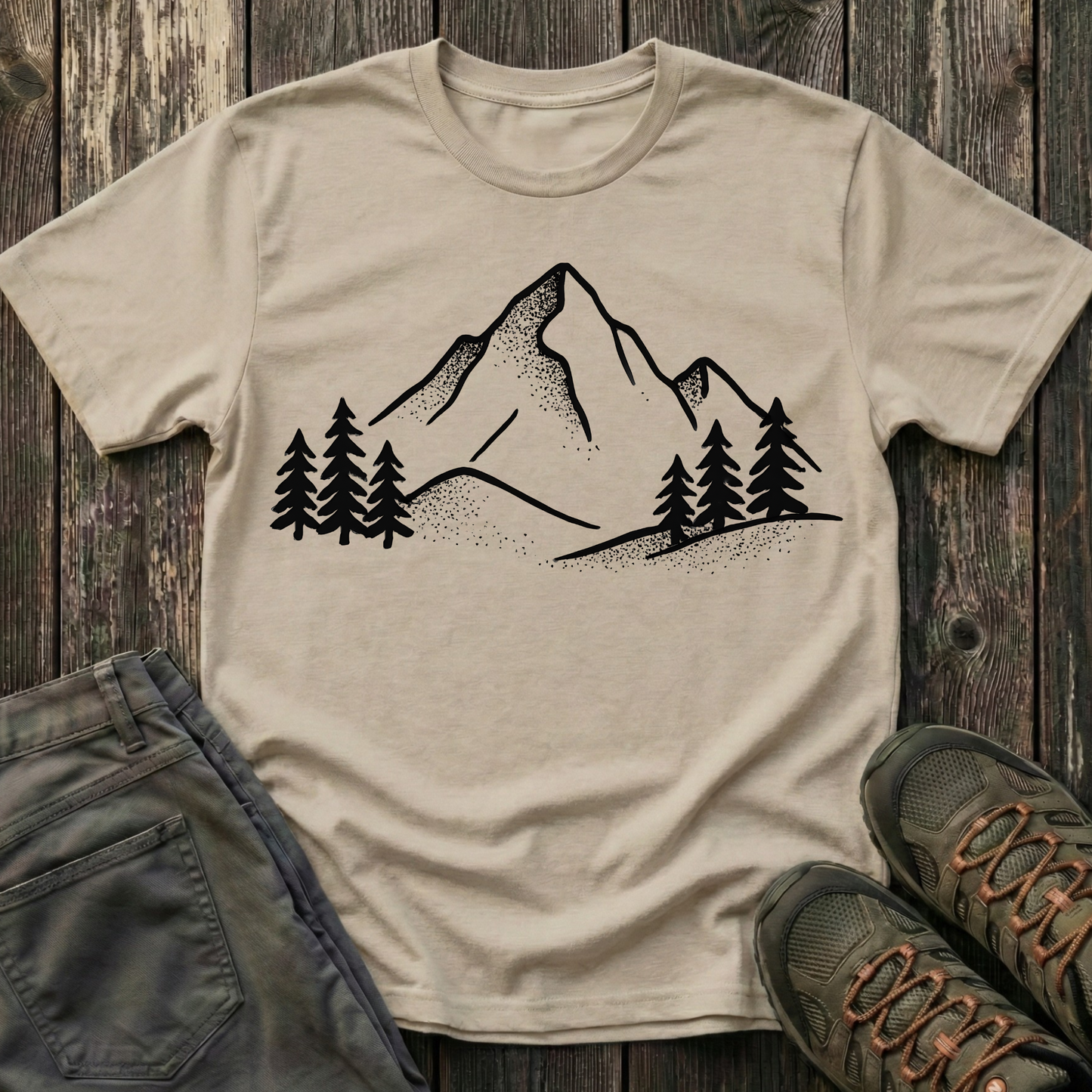 Minimalist Mountain Range T-shirt