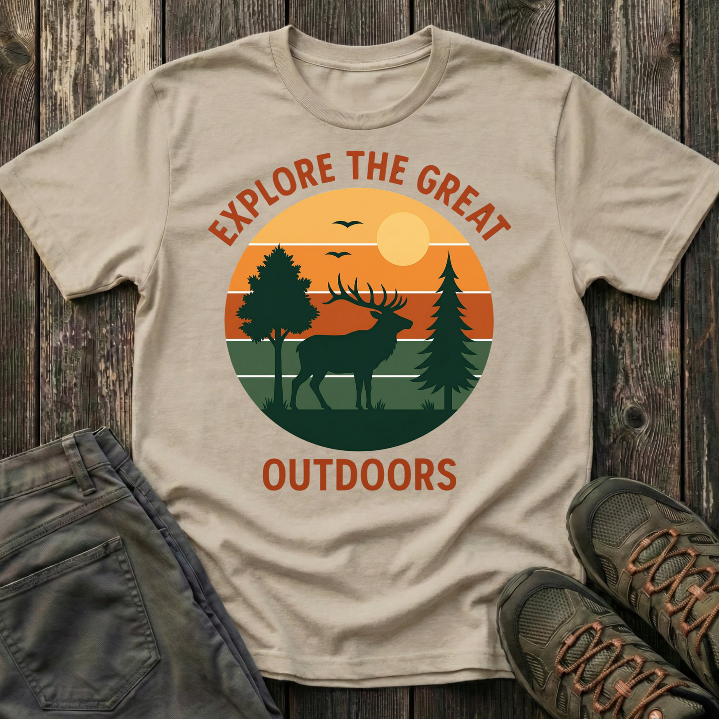 Retro Explore the Great Outdoors T-shirt