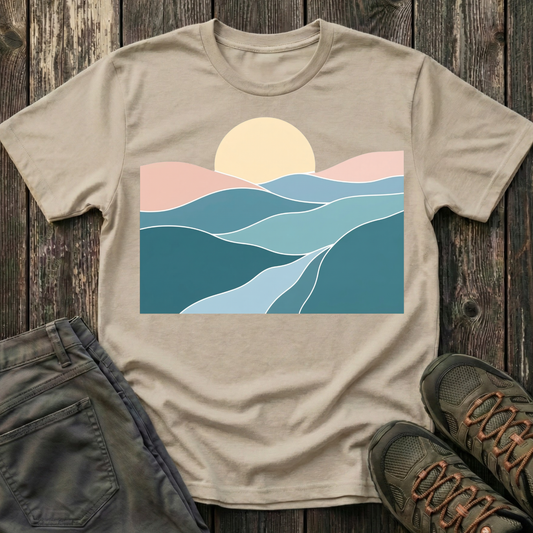 Sunset Over Rolling Hills T-shirt