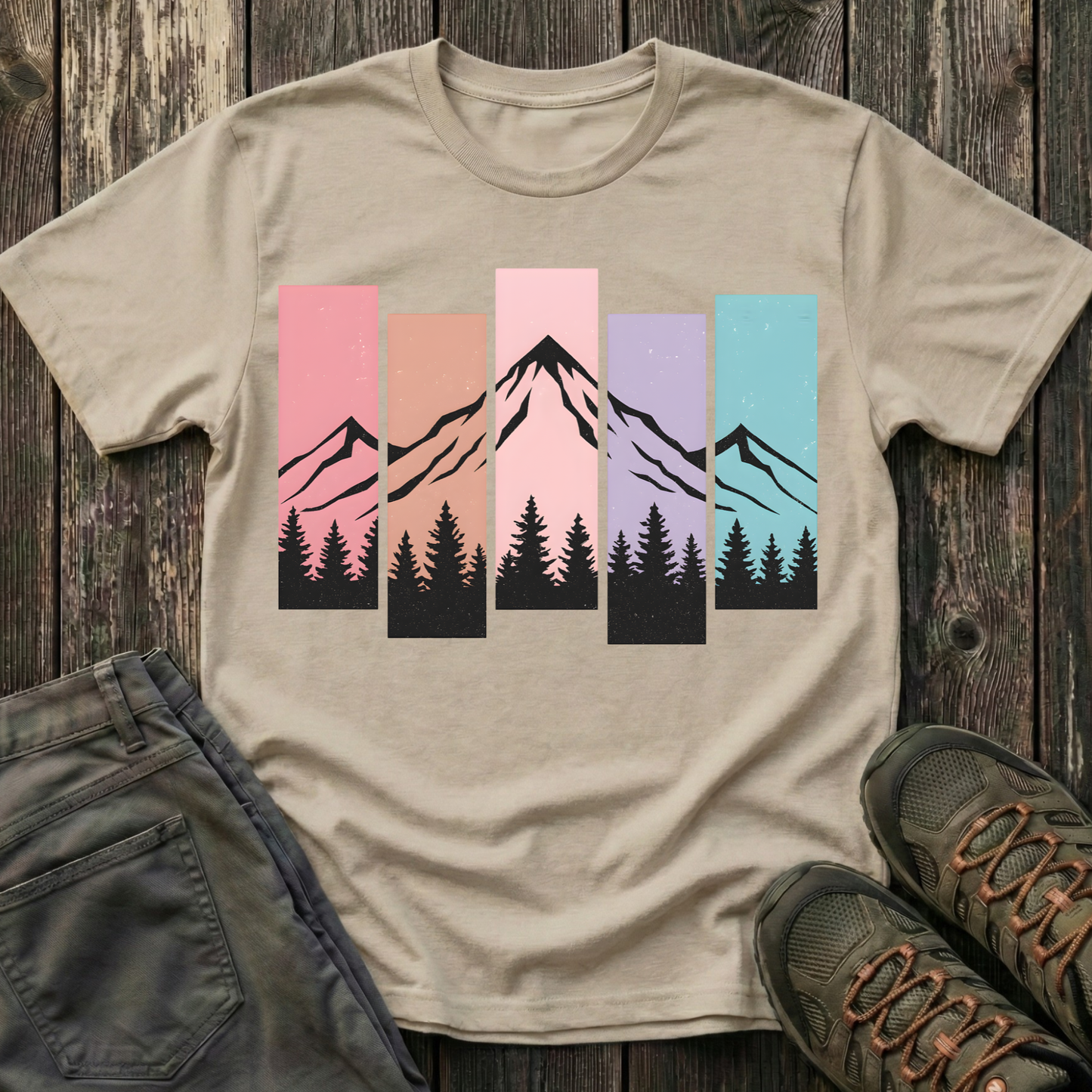 Mountain Peak Pastel T-shirt