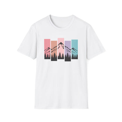 Retro Sunset Vertical Pastels T-shirt