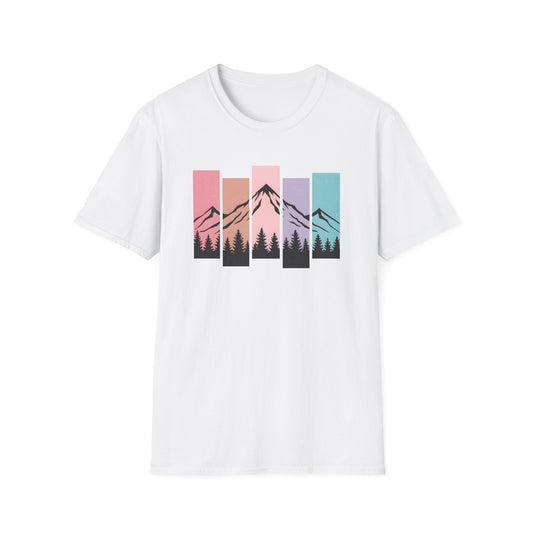 Retro Sunset Vertical Pastels T-shirt