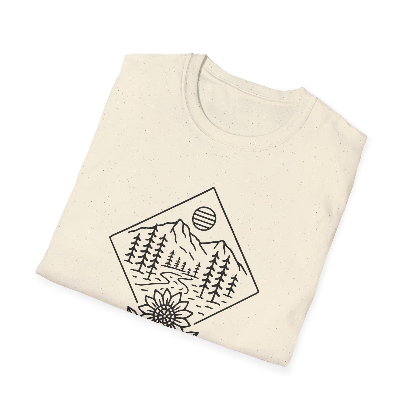 Sun Over Sunflower Landscape T-shirt