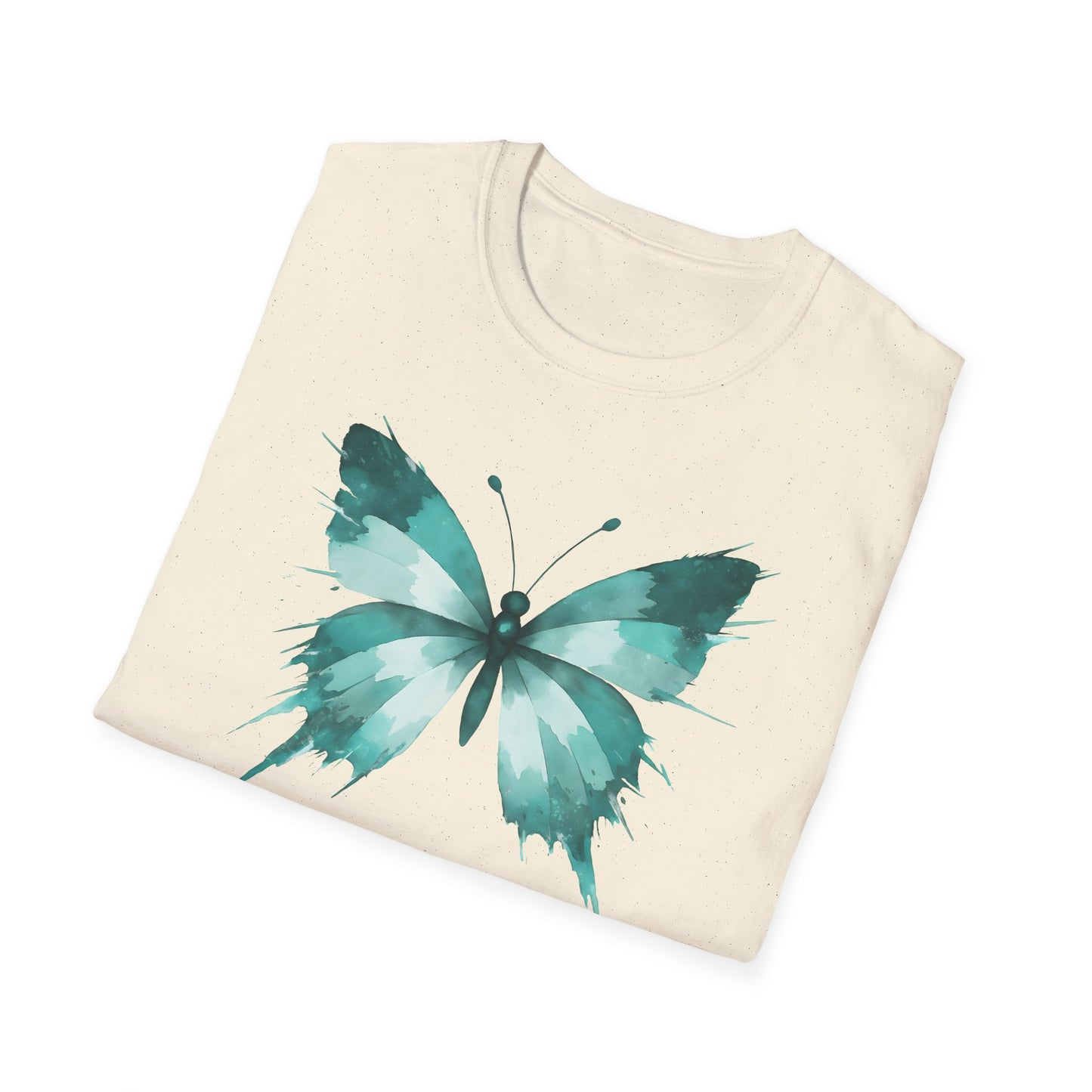 Butterfly Teal Watercolor