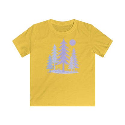 Children’s Serene Purple Forest Drawing T-shirt
