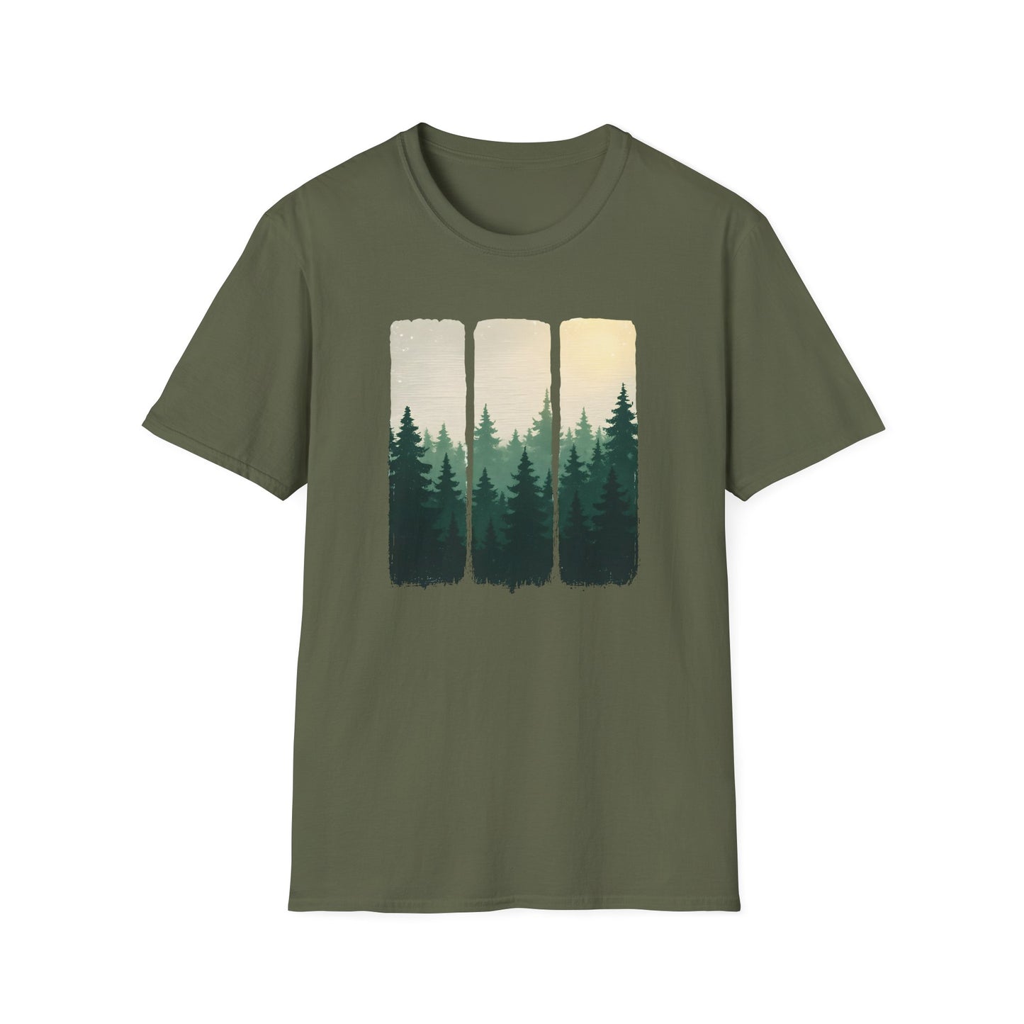Sunlit Forest Brushstrokes