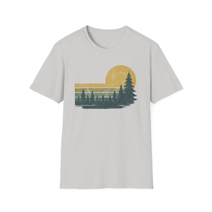 Golden Forest Retro Sunset