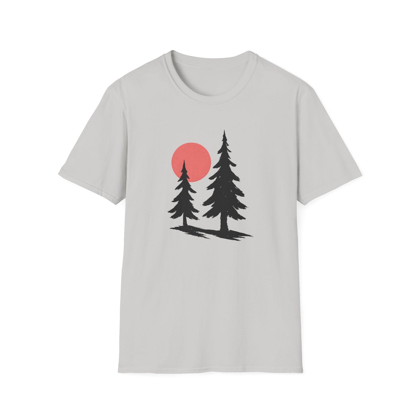 Serene Pines Under Sunset T-shirt