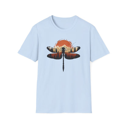 Dragonfly Sunset Double Exposure