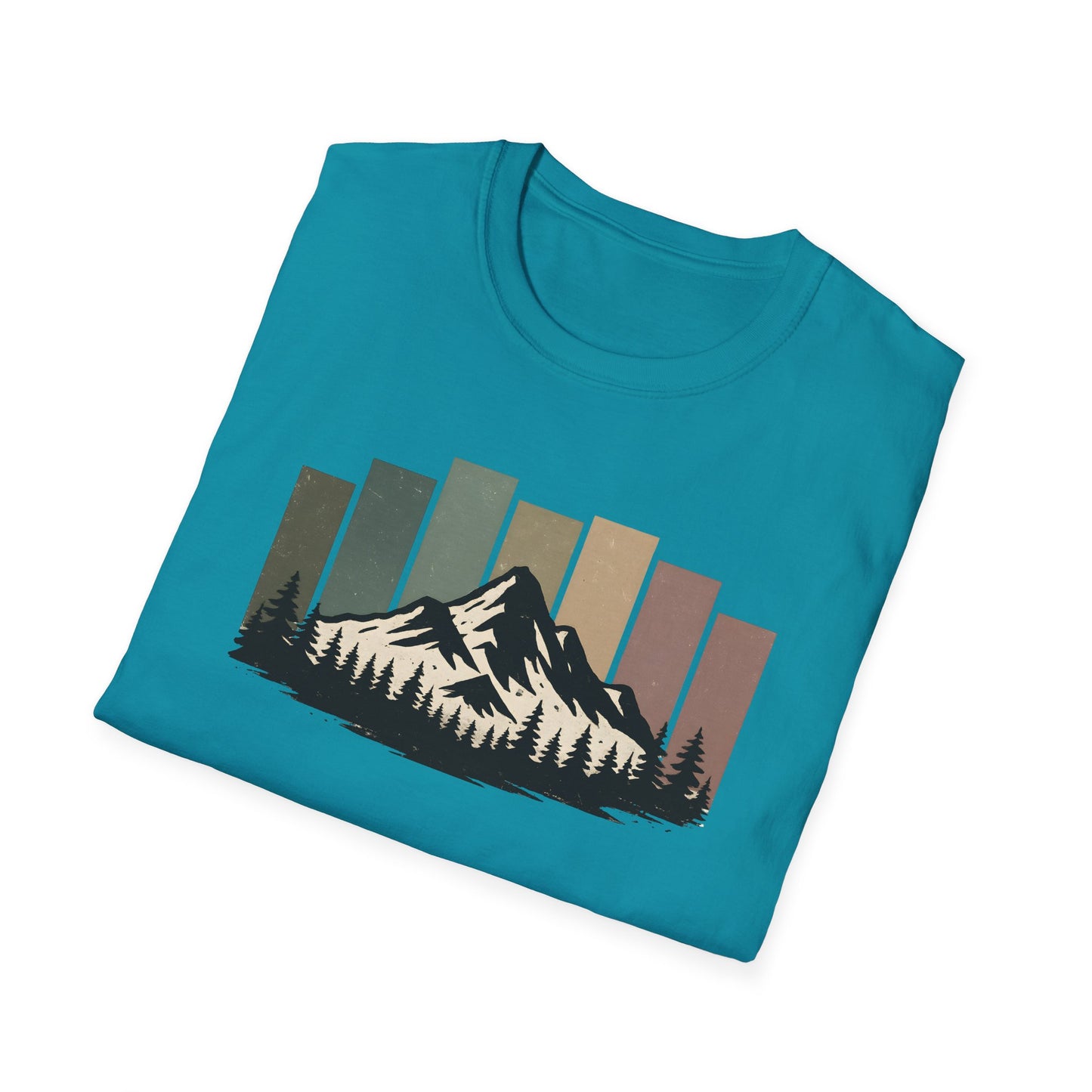 Mountain Peak Earth Tones T-shirt