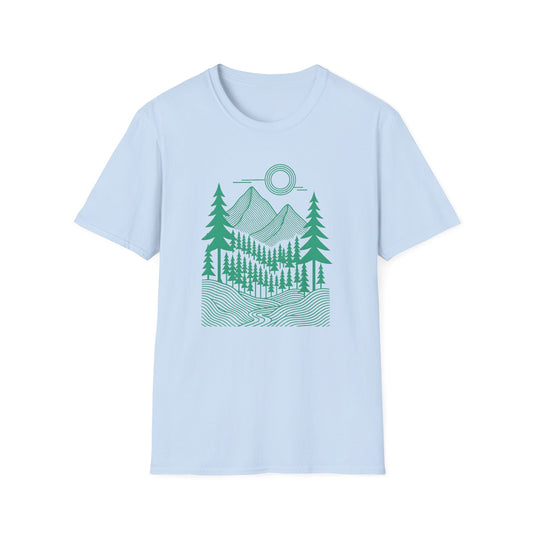 Geometrical Landscape Teal