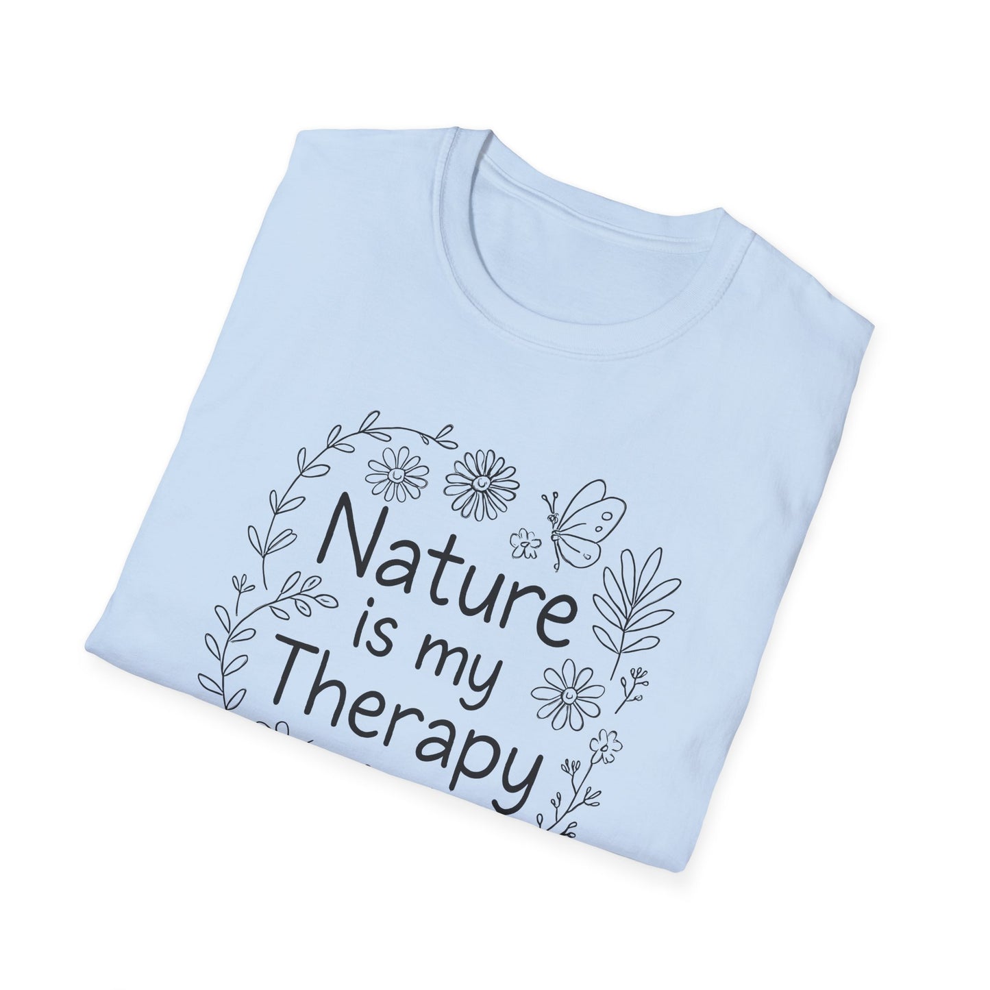 Nature Is My Therapy Minimalist T-shirt