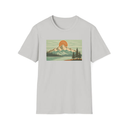 Retro Midday Mountain Peak T-shirt