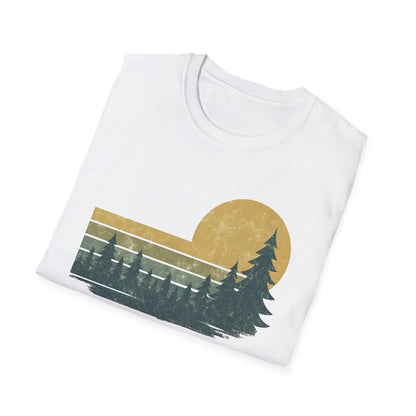 Golden Forest Retro Sunset