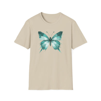 Butterfly Teal Watercolor