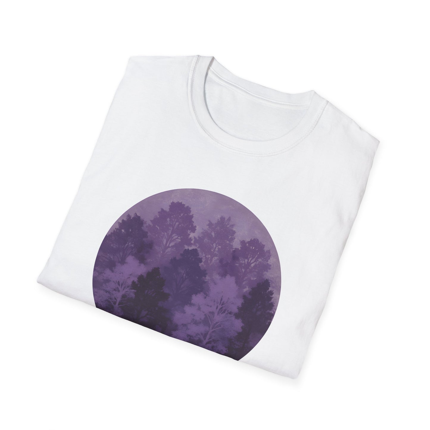 Purple Forest Oil Painting T-shirt