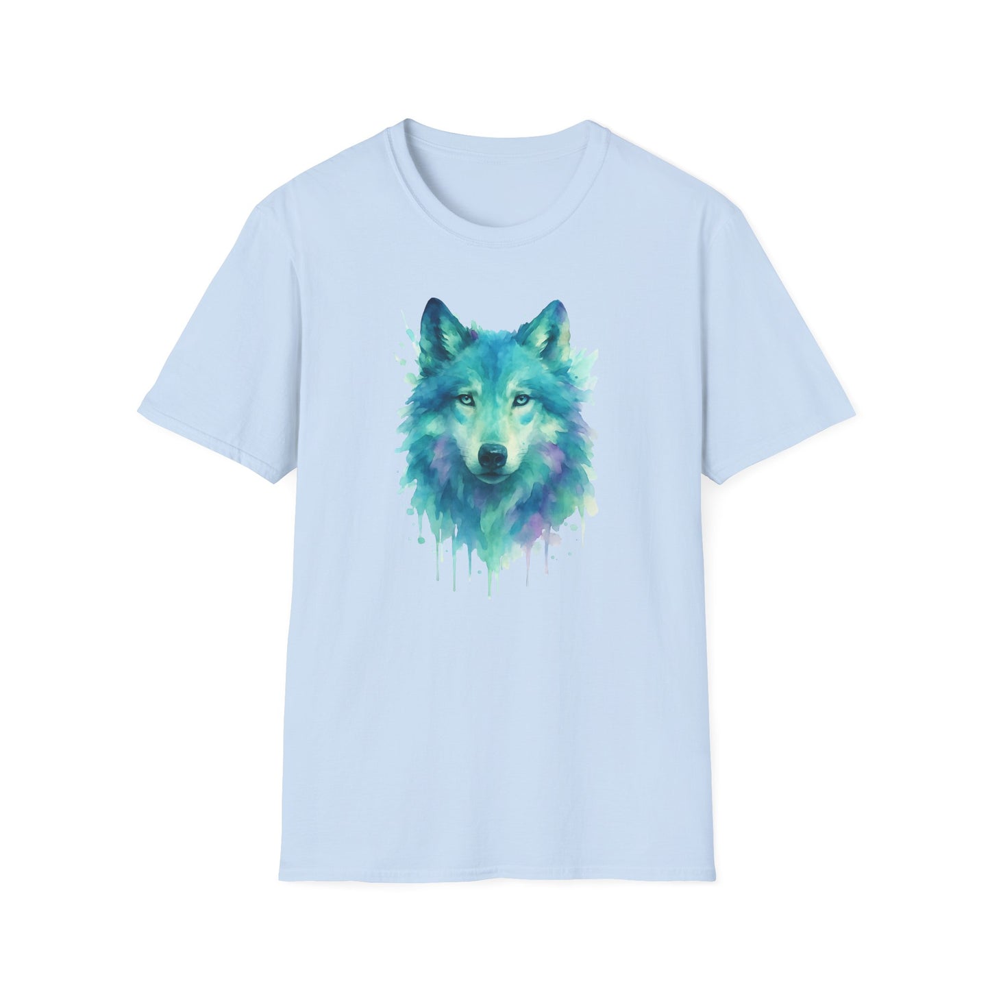 Watercolor Wolf Portrait
