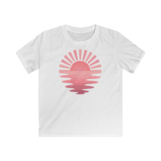 Children’s Pink Sunset Waves T-shirt