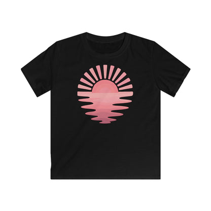 Children’s Pink Sunset Waves T-shirt