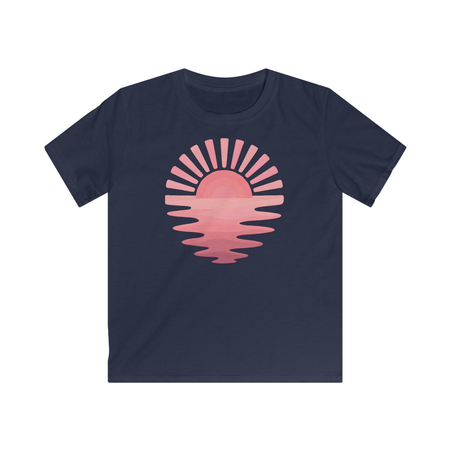 Children’s Pink Sunset Waves T-shirt