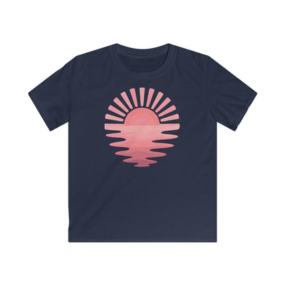 Children’s Pink Sunset Waves T-shirt
