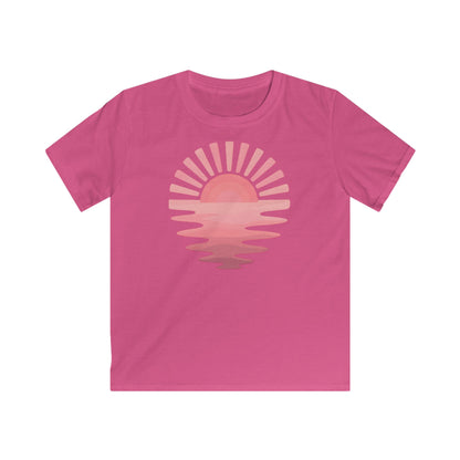 Children’s Pink Sunset Waves T-shirt