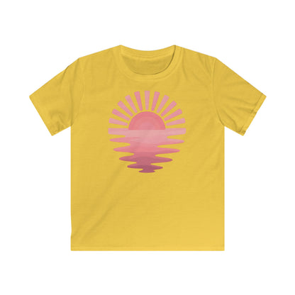Children’s Pink Sunset Waves T-shirt