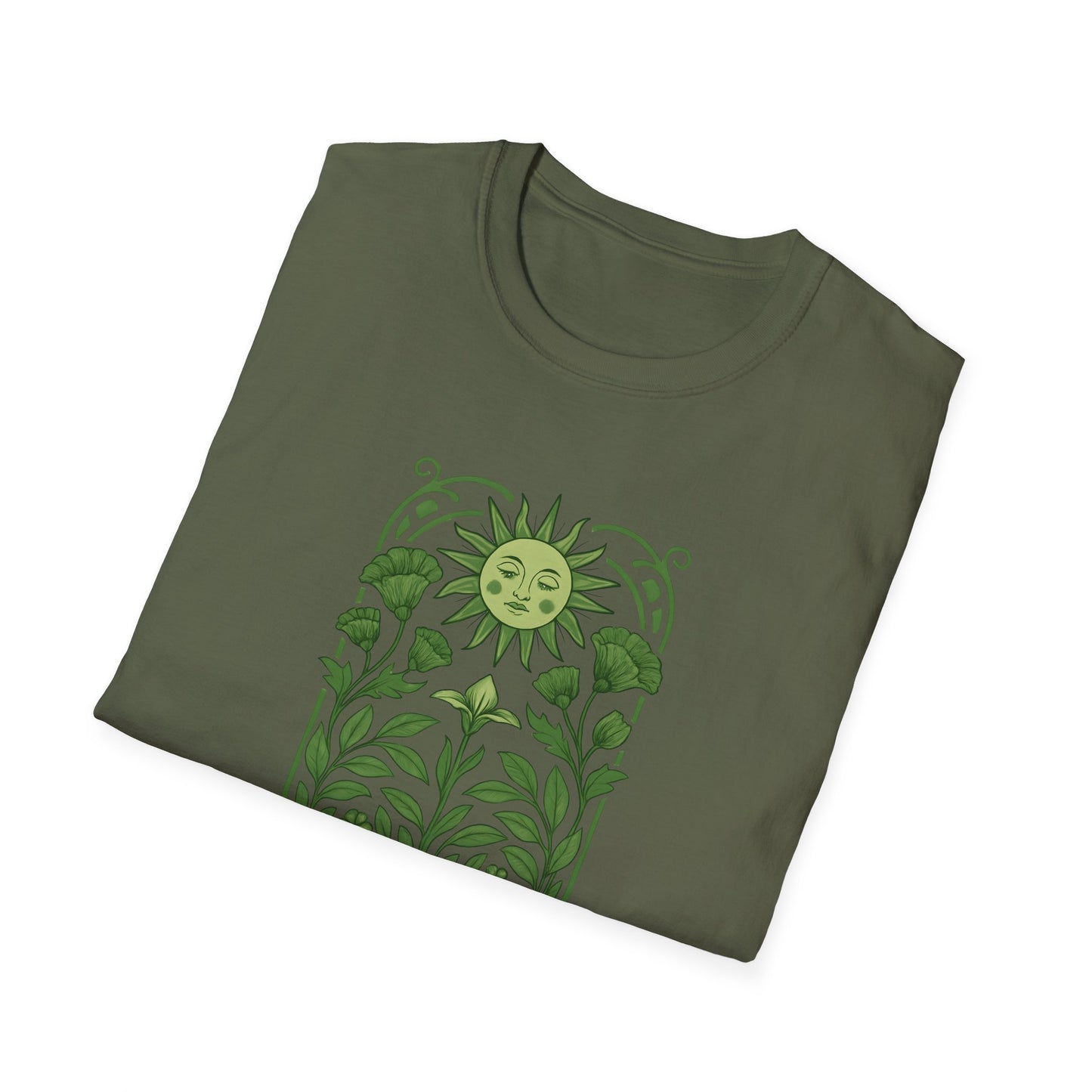 Serene Green Sunflower T-shirt