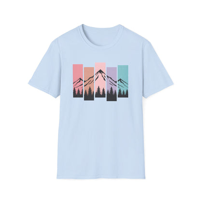 Retro Sunset Vertical Pastels T-shirt